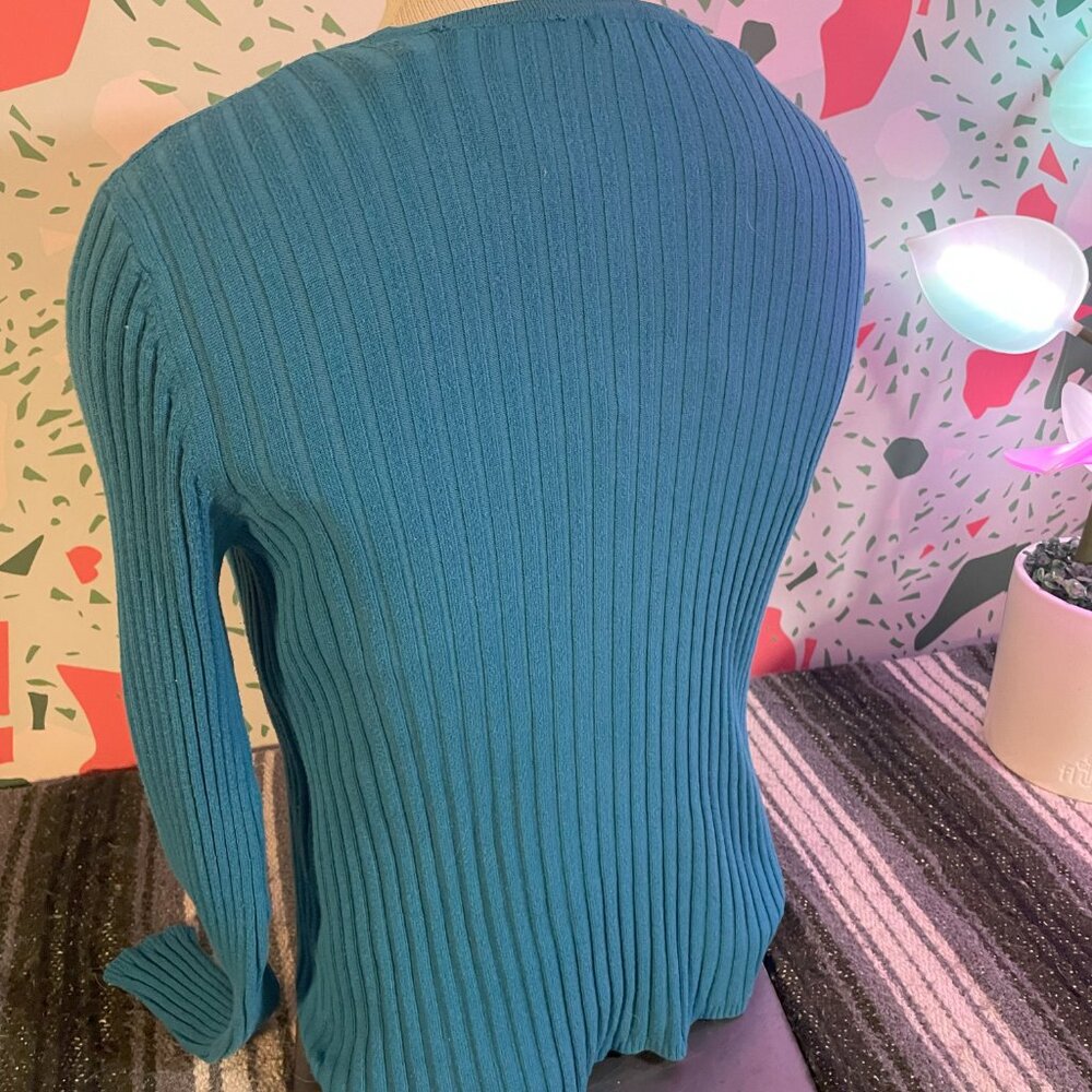 George Pullover Ribbed Sweater - L - Picture 3 of 3